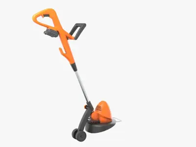 Electric Grass Trimmer Low-poly 3D model