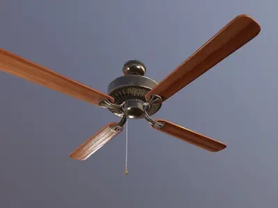 Ceiling Fan Game Ready Low-poly 3D model