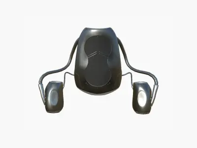 Jetpack I06 Dark Steel - SciFi Character Design Low-poly 3D model