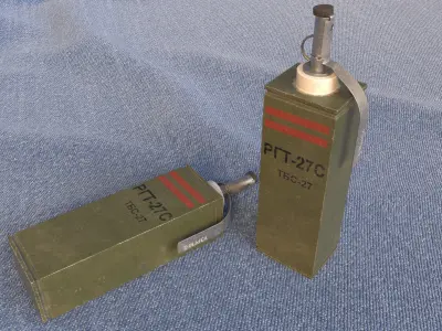 RGT-27S Ukrainian thermobaric grenades Low-poly 3D model