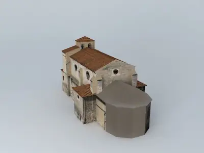 Antigua St. Nicholas Church.  Free 3D model