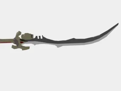  Warhammer Power Sword Low-poly 3D model