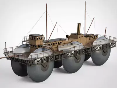 Roller Ship - Ernest Bazin 3D model