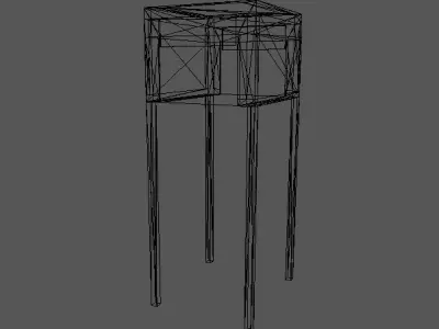 RFID scanning equipment Low-poly 3D model