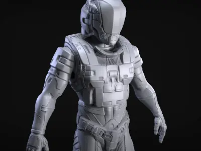 Sci-Fi Armors Sculpt Bundle 2 3D model