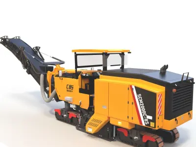  Asphalt Milling Machine 1 3D model