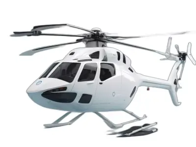 3D Helicopter model Low-poly 3D model