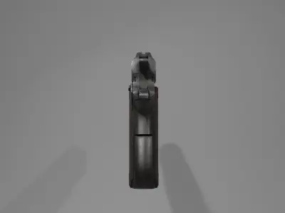 M1911 gun Low-poly 3D model