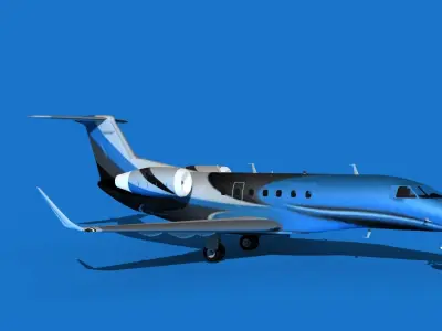 Embraer Praetor 600 V08 3D model