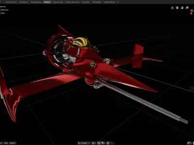 SpaceShip Swordfish II 3D print model