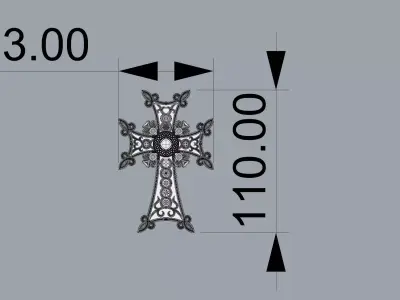 Armenian Cross 3D model