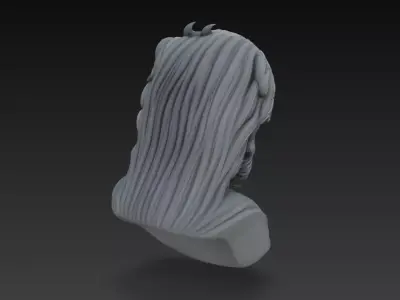 Classical Greek God Bust Sculpture 3D Model 3D print model