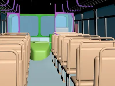 Lanka Ashok Leyland Bus body - Base model 3D model