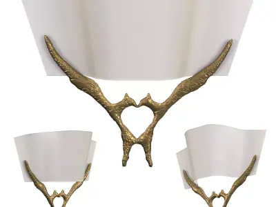 Wall Sconces Angels 3D model