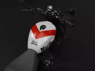 Royal Enfield Hunter 350 Custom Marlboro Edition 3D model