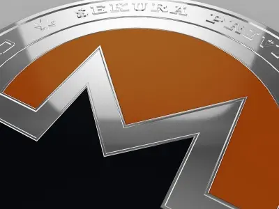 3D Monero XMR Crypto Coin model 3D model