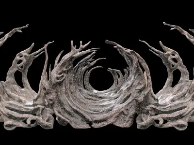 Driftwood Low-poly 3D model