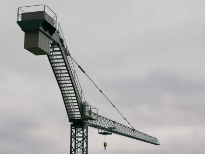 City Crane - Tower Crane 3D model