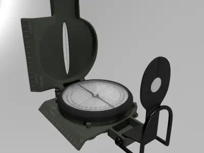 Military Compass 3D model