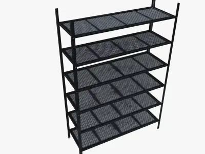 Metal shelf 3D model purchase