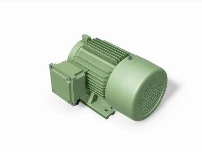90L B34a Right IEC electric motor - 3D CAD model 3D model