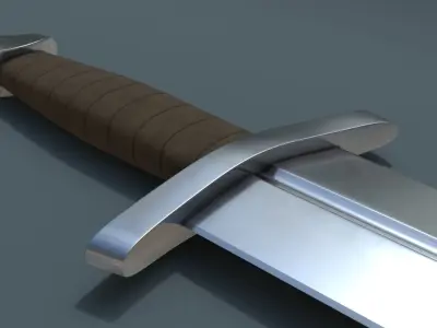 Medieval Arming Sword Low-poly 3D model