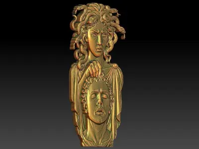 1 Medusa CNC Relief Model 3D print model