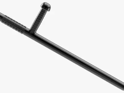 Police Baton 2 3D model