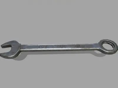 wrench Low-poly 3D model 4