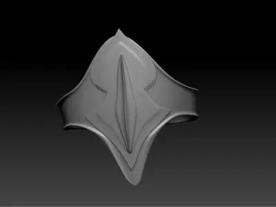 High-poly model armor overlay 3D model
