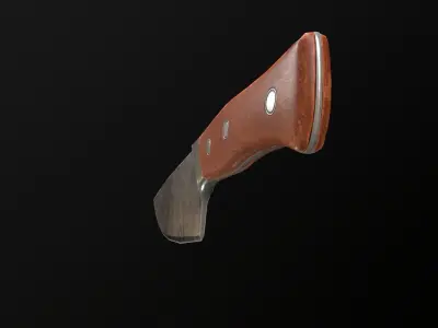 Knife kitchen Low-poly Low-poly 3D model