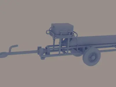 RAF Nitrogen Trolley Single Bottle 3D print model