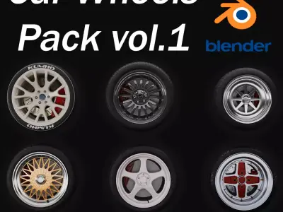 Car Wheels Pack  3D model