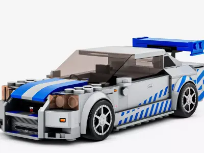 Speed Sports Toy Car 3D model