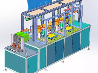 Automatic silver dipping machine 3D model