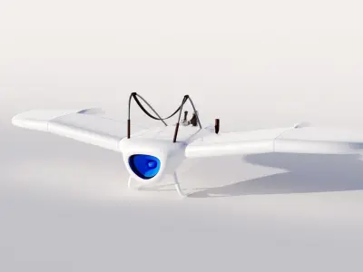 Glider from Nausicaa of the Valley of the Wind Low-poly 3D model