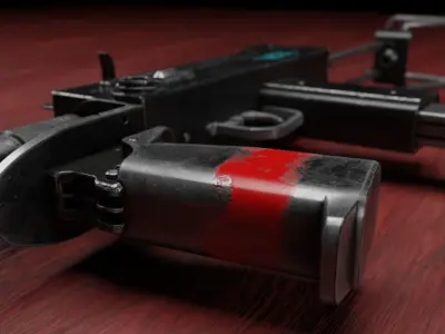 MAC-10 Submachine Gun 3D model purchase