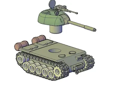 TANK T57 3D print model