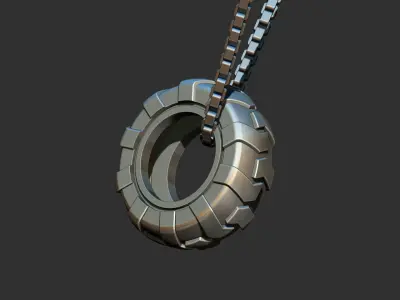 Tire Pendant - Pneu Pingente 3D print model