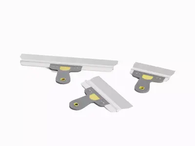 Spatula For Putty 02 Low-poly 3D model