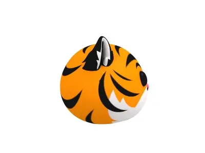 Tiger Head 3D model purchase