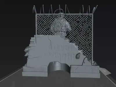 Tactical Military Soldier Urban Base STL 3D Print 80mm 3D print model