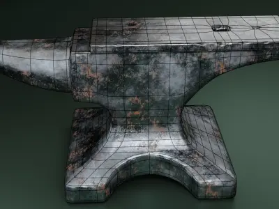 Old anvil Free 3D model
