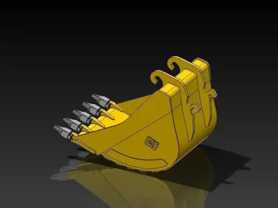 Excavator bucket 3D model
