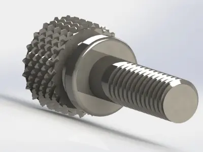 Knurling Screw 3D model