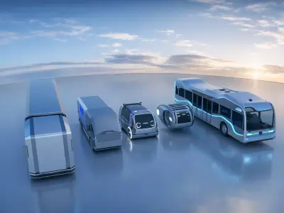 Future Mobility System Scene 3D model