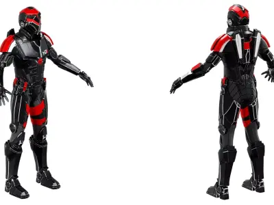 Soldier Futuristic soldier Free 3D model