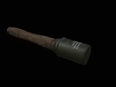 German M24 Grenade Low-poly 3D model