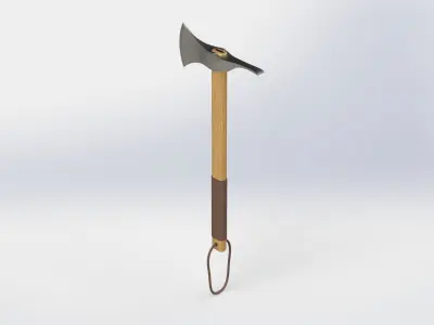 WG 7014 - Axe v3 Low-poly 3D model
