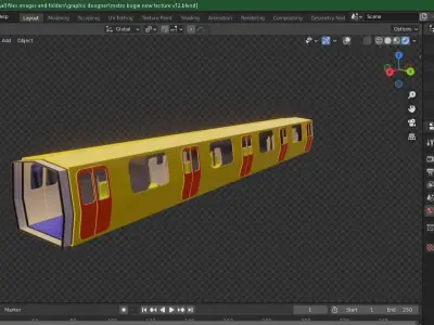 Metro Coach Free low-poly 3D model